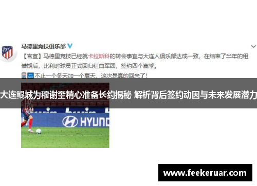 大连鲲城为穆谢奎精心准备长约揭秘 解析背后签约动因与未来发展潜力